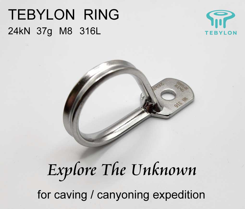 TEBYLON-RING lightweight canyoning anchor